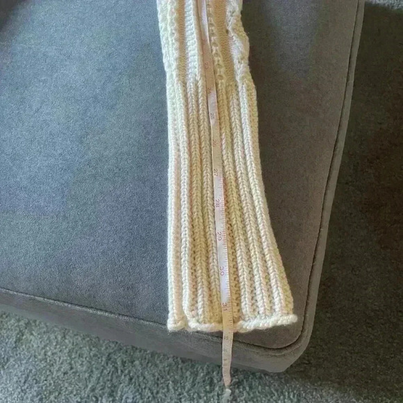 Elie Tahari Cream Merino Wool Knit Wrap Cardigan - Picture 12 of 13